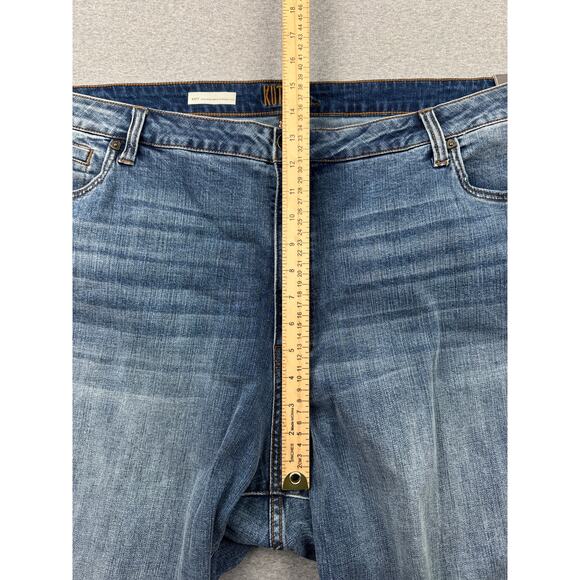 Kut from the Kloth Katy Straight Leg Jeans 24W Blue High Rise Ankle Medium Wash - Picture 7 of 14